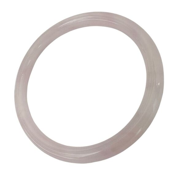 🆕Pink Jade Glass Bangle Bracelet - Picture 4 of 5